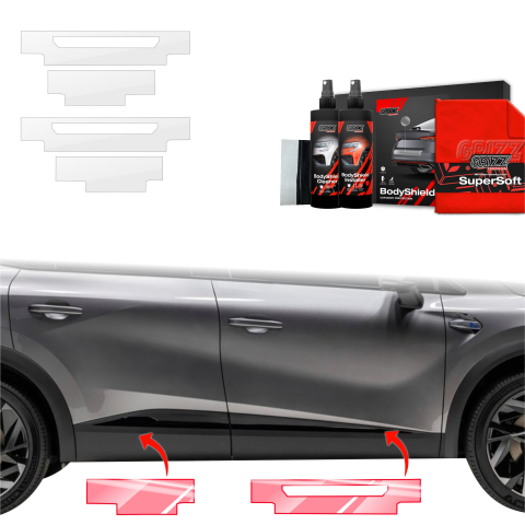 Folie de protecție 4în1 pentru praguri Renault Captur (2024-2026)