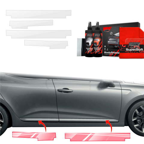 Folie de protecție 4în1 pentru praguri - Renault Clio (2020-2024)