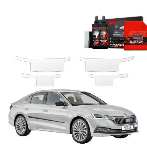 Folie de protecție 4în1 pentru praguri - Skoda Octavia 4 Hatchback (2019-2024)