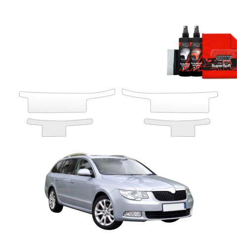 Folie de protecție 4în1 pentru praguri - Skoda Superb 2 Sedan 4D (2008-2013)