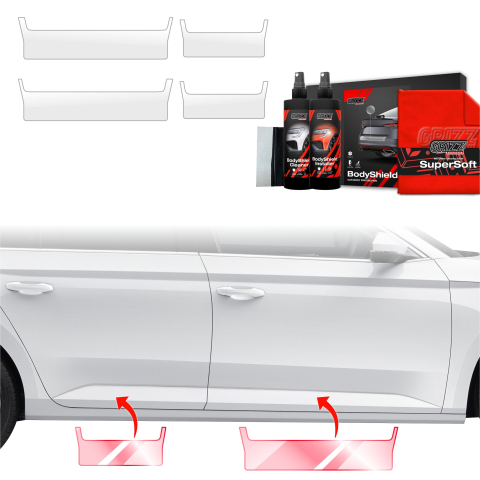 Folie de protecție 4în1 pentru praguri - Skoda Superb 3 Combi (2015-2019)