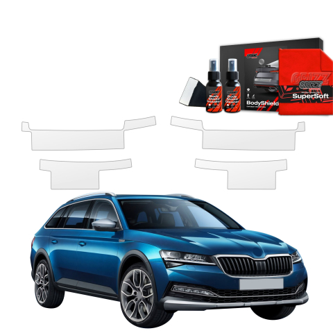 Folie de protecție 4în1 pentru praguri - Skoda Superb 3 Combi (2019- 2023)
