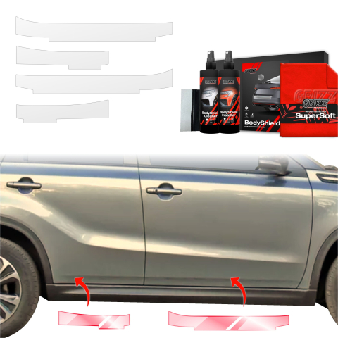 Folie de protecție 4în1 pentru praguri - Suzuki Vitara Facelift (2024-2026)