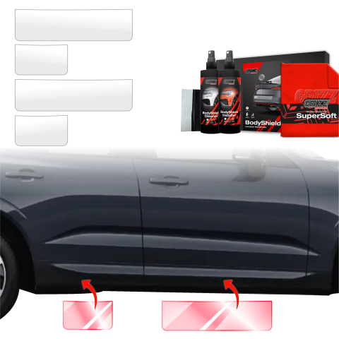 Folie de protecție 4în1 pentru praguri - Volvo XC60 2 (2022-2026)