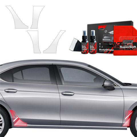 Folie de protecție 4în1 pentru pragurile laterale față și spate - Skoda Superb 4 Liftback (2024-2026)