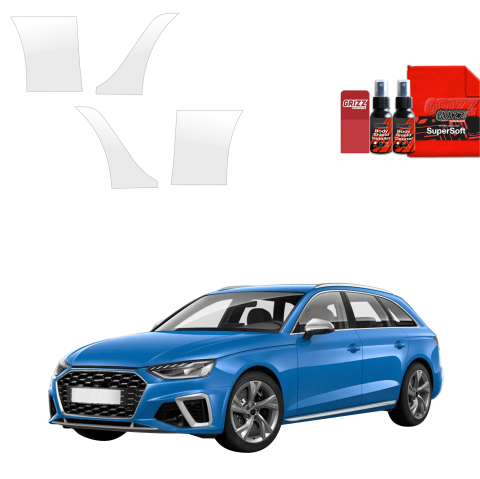 Folie de protecție 4în1 pentru pragurile laterale spate și față - Audi A4 Avant (2019-2024)