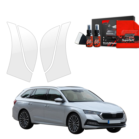 Folie de protecție 4în1 pentru pragurile laterale spate și față - Skoda Octavia 4 Combi (2019-2024)