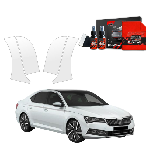 Folie interior - Folie de protecție 4în1 pentru pragurile laterale spate și față - Skoda Superb 3 Liftback (2019-2023)