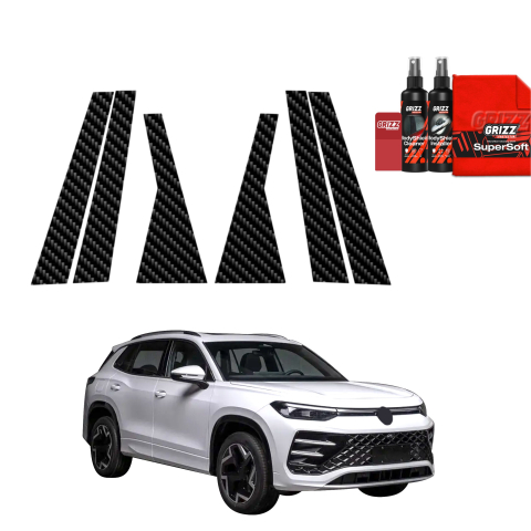 Bodyshield - Folie de protecție 6în1 din carbon pentru coloana B-C - Volkswagen Tayron (2025-2026)