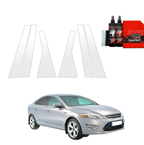 Bodyshield - Folie de protecție 6în1 pentru coloana A-B-C - Ford Mondeo Mk4 Sedan (2007-2014)