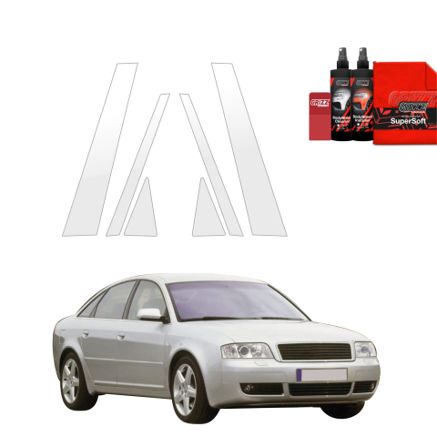Bodyshield - Folie de protecție 6în1 pentru coloana B-C - Audi A6 C5 Sedan (1997-2004)