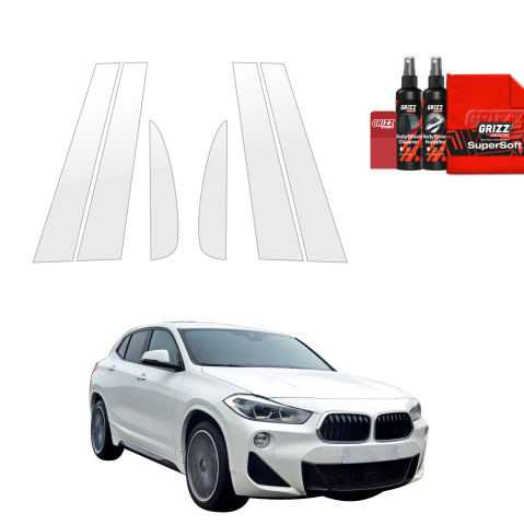 Bodyshield - Folie de protecție 6în1 pentru coloana B-C - BMW X2 (2017-2023)