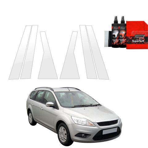 Bodyshield - Folie de protecție 6în1 pentru coloana B-C - Ford Focus Mk2 Combi Facelifting (2007-2011)