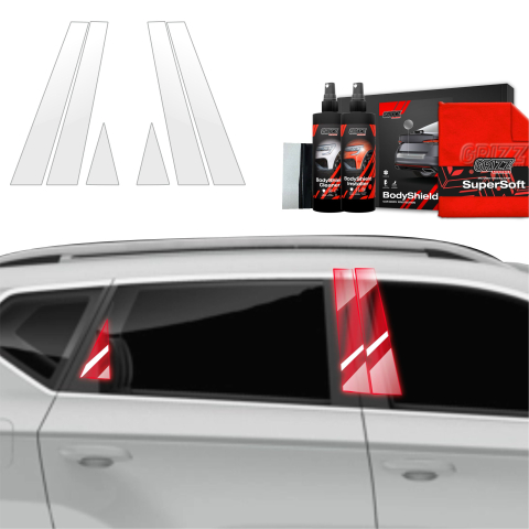Bodyshield - Folie de protecție 6în1 pentru coloana B-C - Seat Ateca (2020-2026)