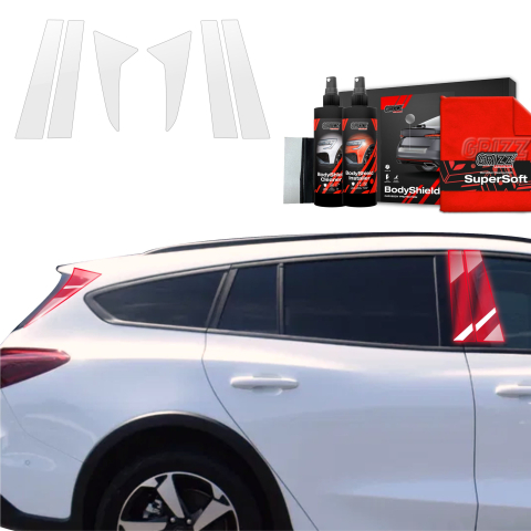 Bodyshield - Folie de protecție 6în1 pentru coloana B - Ford Focus Active X Kombi Facelift (2021-2025)