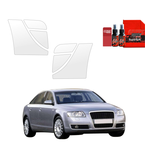 Folie de protecție 6în1 pentru prag lateral spate și față - Audi A6 C6 Sedan 4D (2004-2008)