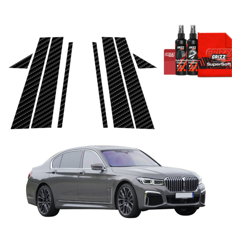 Bodyshield - Folie de protecție 8în1 din carbon pentru coloana B-C - BMW 7 G12 (2015-2022)