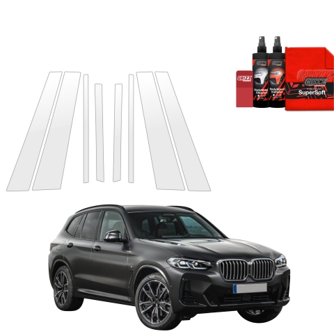 Bodyshield - Folie de protecție 8în1 pentru coloana B-C - BMW X3 (2021-2024)
