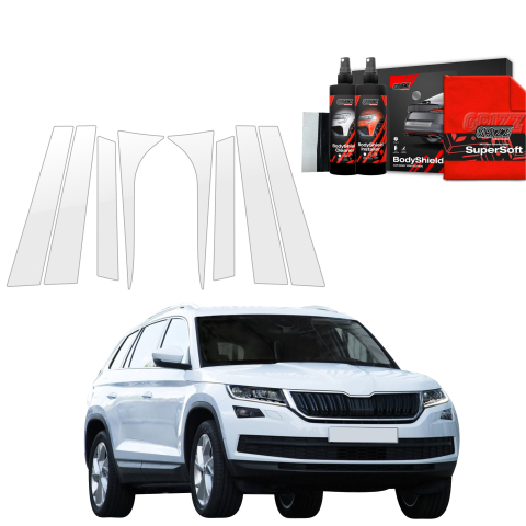 Bodyshield - Folie de protecție 8în1 pentru coloana B-C - Skoda Kodiaq (2016-2023)