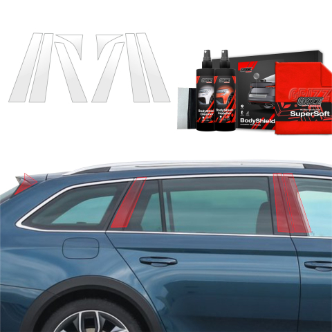 Bodyshield - Folie de protecție 8în1 pentru coloana B-C - Skoda Superb 3 Combi (2015-2019)