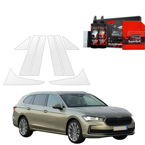 Bodyshield - Folie de protecție 8în1 pentru coloana B-C - Skoda Superb 4 Combi (2024-2026)