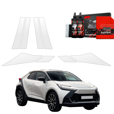 Bodyshield - Folie de protecție 8în1 pentru coloana B-C - Toyota C-HR (2023-2026)