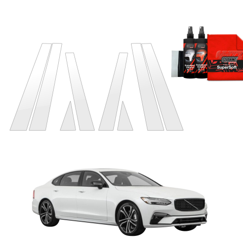 Bodyshield - Folie de protecție 8în1 pentru coloana B-C - Volvo S90 Sedan 5D (2016-2020)