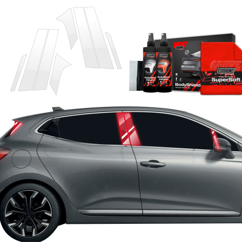 Bodyshield - Folie de protecție 8în1 pentru coloana C - Renault Clio (2020-2024)