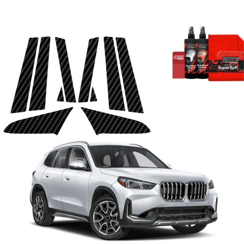 Bodyshield - Folie de protecție din carbon 10în1 pentru coloana A-B-C - BMW X1 (2023-2025)