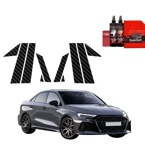 Bodyshield - Folie de protecție din carbon 10in1 pentru coloana B-C - Audi RS3 (2025-2026)
