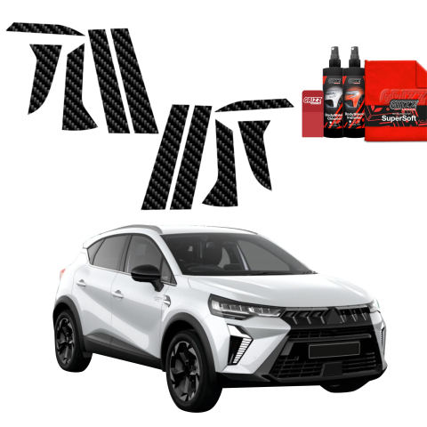 Bodyshield - Folie de protecție din carbon 10în1 pentru coloana B-C - Mitsubishi ASX Facelift (2024-2026)