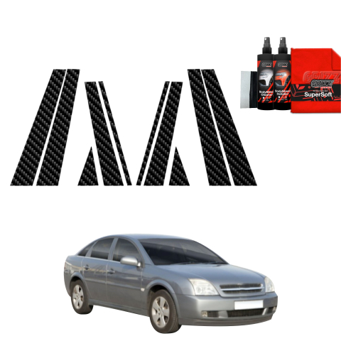 Bodyshield - Folie de protecție din carbon 10în1 pentru coloana B-C - Opel Vectra C Liftback (2002-2005)