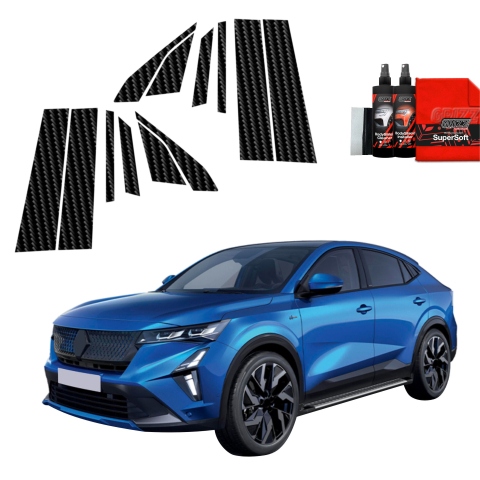Bodyshield - Folie de protecție din carbon 10în1 pentru coloana B-C - Renault Rafale (2024-2026)