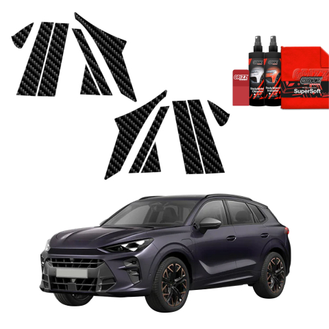 Bodyshield - Folie de protecție din carbon 12în1 pentru coloana A-B-C - Cupra Terramar (2024-2026)