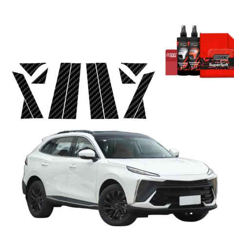 Bodyshield - Folie de protecție din carbon 12în1 pentru coloana A-B-C - Forthing T5 Evo (2024-2026)