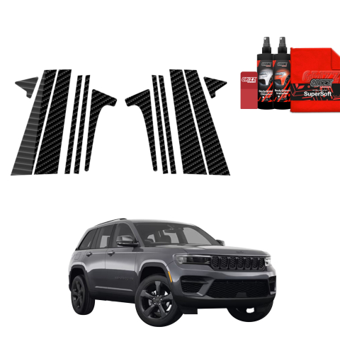 Bodyshield - Folie de protecție din carbon 12în1 pentru coloana B-C - Jeep Grand Cherokee (2025-2026)