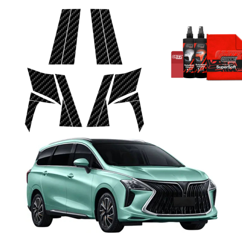 Bodyshield - Folie de protecție din carbon 14în1 pentru coloana A-B-C - Forthing U-tour (2024-2026)