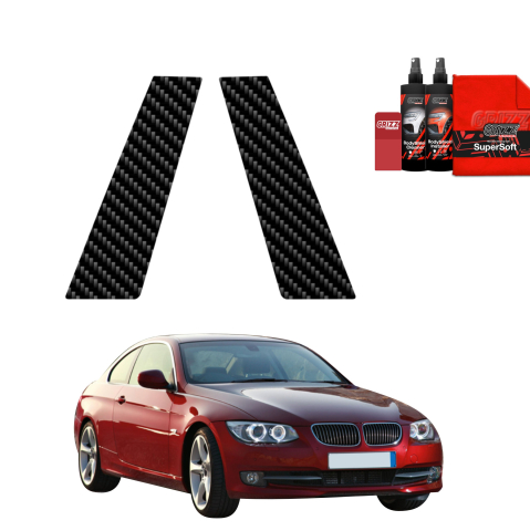 Bodyshield - Folie de protecție din carbon 2în1 pentru coloana B - BMW 3 E92 Coupe LCI (2010-2013)