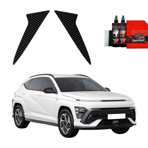 Bodyshield - Folie de protecție din carbon 2în1 pentru coloana C - Hyundai Kona N-Line (2023-2026)