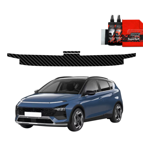 Folie interior - Folie de protecție din carbon 2în1 pentru prag - Hyundai Bayon (2024-2026)