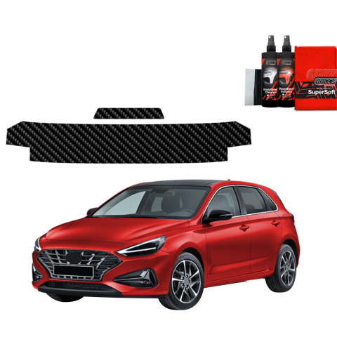 Folie interior - Folie de protecție din carbon 2în1 pentru prag - Hyundai i30 Hatchback (2020-2026)