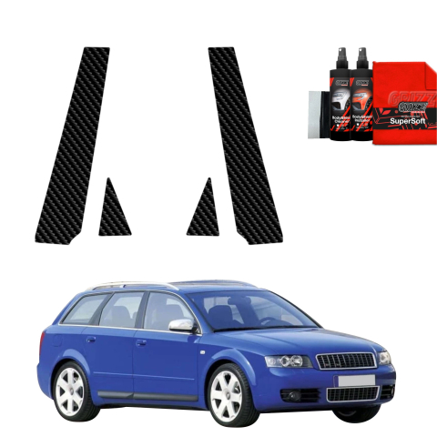 Bodyshield - Folie de protecție din carbon 4în1 pentru coloana A-B - Volvo S60 3 Sedan 4D (2019-2024)