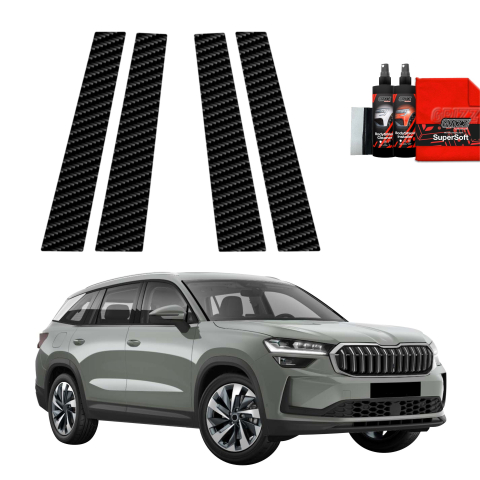 Bodyshield - Folie de protecție din carbon 4în1 pentru coloana B - Skoda Kodiaq 2 (2024-2026)