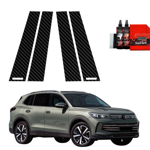 Bodyshield - Folie de protecție din carbon 4în1 pentru coloana B - Volkswagen VW Tiguan 3 (2024-2026)