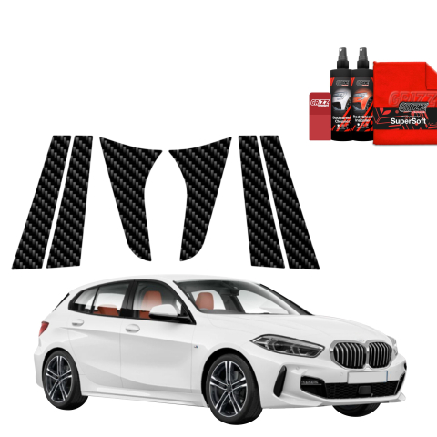 Bodyshield - Folie de protecție din carbon 6in1 pentru coloana B-C - BMW 1 118i (2020-2026)