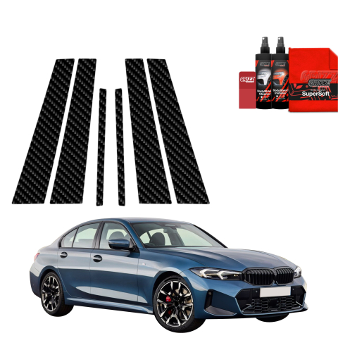Bodyshield - Folie de protecție din carbon 6in1 pentru coloana B-C - BMW 3 Sedan (2025-2026)