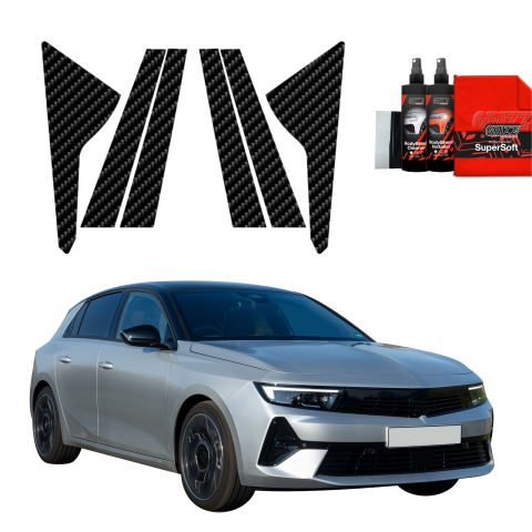 Bodyshield - Folie de protecție din carbon 6în1 pentru coloana B-C - Opel Astra (2021- 2024)
