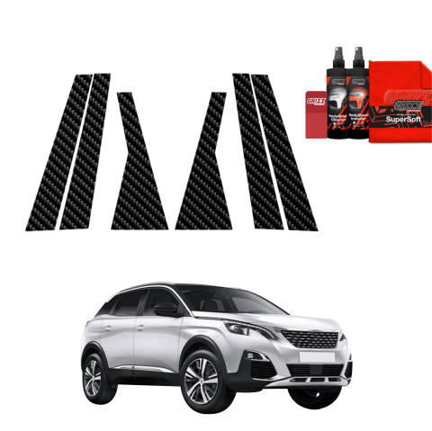 Bodyshield - Folie de protecție din carbon 6în1 pentru coloana B-C - Peugeot 3008 (2016-2024)