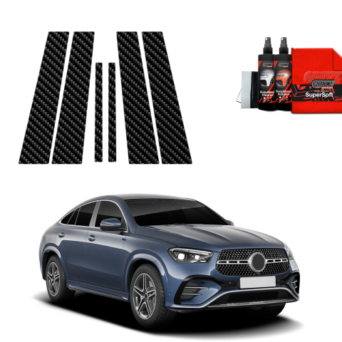 Bodyshield - Folie de protecție din carbon 6în1 pentru coloana B - Mercedes GLE 450d (2023-2026)