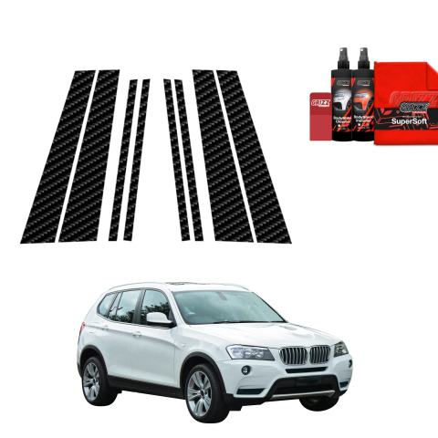 Bodyshield - Folie de protecție din carbon 8în1 pentru coloana B-C - BMW X3 F25 (2010-2014)